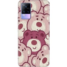Senada Vivo V21E Kılıf Desenli Baskılı Tpu Rubber Kapak Ayıcık Pattern
