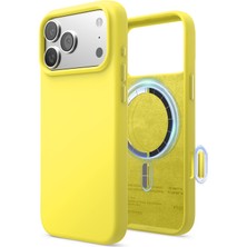 Elago iPhone 17 Pro Max 6.9 Manyetik Silikon Kılıf– Magsafe Uyumlu Premium Yumuşak Dokulu  Neon Sarısı