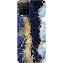 Senada Vivo Y21S Kılıf Desenli Baskılı Tpu Rubber Kapak Hill Mermer