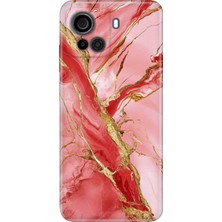 Casper Via F30 Kılıf Desenli Baskılı Tpu Rubber Kapak Pembe MERMER32