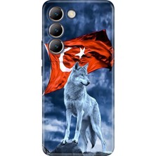 Adasena Vivo V30 Lite Kılıf Desenli Baskılı Tpu Rubber Kapak Türk Tc