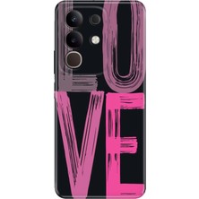 Vivo Y29 Kılıf Desenli Baskılı Tpu Rubber Kapak Love2