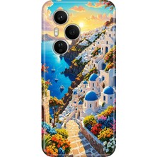Honor 400 Pro Kılıf Desenli Baskılı Tpu Rubber Kapak Santorini