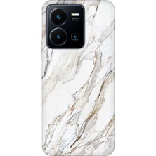 Vivo Y22S Y35 Kılıf Desenli Baskılı Tpu Rubber Kapak Pera Mermer