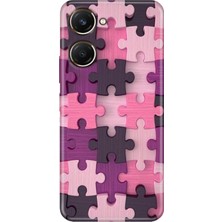 Vivo Y18 Kılıf Desenli Baskılı Tpu Rubber Kapak Puzzle