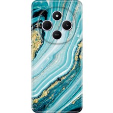 Xiaomi Redmi A4 5g Kılıf Desenli Baskılı Tpu Rubber Kapak Simli Taş