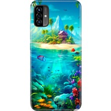 Senada Reeder P13 Blue Max Pro Lite 2022 Kılıf Desenli Baskılı Tpu Rubber Kapak Island