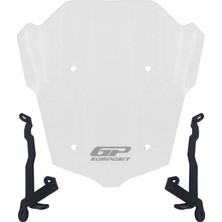 Gp Kompozit Honda CB650R E-Clutch 2025 Uyumlu Kısa Ön Cam Şeffaf 27 cm