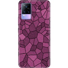 Vivo V21E Kılıf Desenli Baskılı Tpu Rubber Kapak Pinkwall