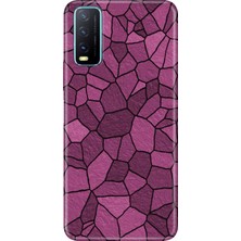 Vivo Y11S Y20 Y20S Kılıf Desenli Baskılı Tpu Rubber Kapak Pinkwall