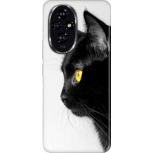 Senada Honor 200 Pro Kılıf Desenli Baskılı Tpu Rubber Kapak Kedi Bakışı