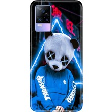Senada Vivo V21E Kılıf Desenli Baskılı Tpu Rubber Kapak Cool Panda