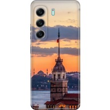 Senada Tecno Camon 40 4g Kılıf Desenli Baskılı Tpu Rubber Kapak Kız Kulesi