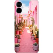 Senada Tecno Camon 19 Neo Kılıf Desenli Baskılı Tpu Rubber Kapak Kaktüs Adası