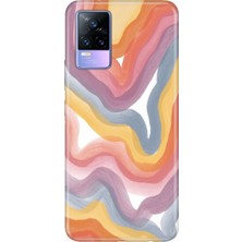 Senada Vivo V21E Kılıf Desenli Baskılı Tpu Rubber Kapak Flurr