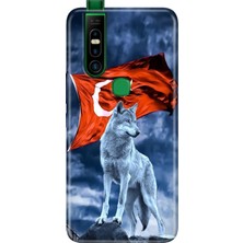 Infinix S5 Pro Kılıf Desenli Baskılı Tpu Rubber Kapak Türk Tc