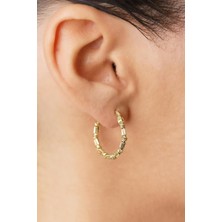 Fiyonk Kuyumculuk 14 Ayar Altın Dorika Roller Halka Küpe