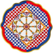 Baci Milano dolce Vita Çok Renkli Yemek Tabağı 27 cm