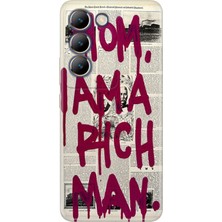 Vivo V30 Lite Kılıf Desenli Baskılı Tpu Rubber Kapak Rich