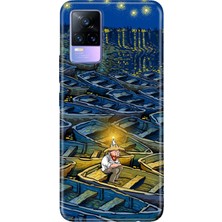 Senada Vivo V21E Kılıf Desenli Baskılı Tpu Rubber Kapak Artgogh