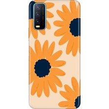 Senada Vivo Y11S Y20 Y20S Kılıf Desenli Baskılı Tpu Rubber Kapak Flower Draw