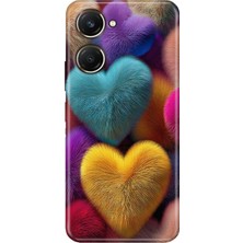 Senada Vivo Y18 Kılıf Desenli Baskılı Tpu Rubber Kapak Fluffy