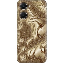 Senada Vivo Y18 Kılıf Desenli Baskılı Tpu Rubber Kapak Golden Hill