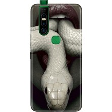 Infinix S5 Pro Kılıf Desenli Baskılı Tpu Rubber Kapak Kobra