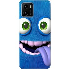 Senada Vivo Y15S Kılıf Desenli Baskılı Tpu Rubber Kapak Bluemonster