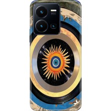 Vivo Y22S Y35 Kılıf Desenli Baskılı Tpu Rubber Kapak Nazar