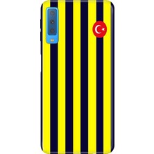 Senada Samsung Galaxy A7 2018 Kılıf Desenli Baskılı Tpu Rubber Kapak Çubuklu Forma