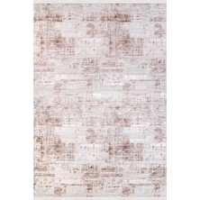 Verrino Halı Rose 04 Kahve Serisi Akrilik Salon Oturma Yatak Odası Halısı