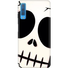 Senada Samsung Galaxy A7 2018 Kılıf Desenli Baskılı Tpu Rubber Kapak İSKELET-444