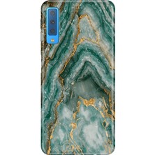 Senada Samsung Galaxy A7 2018 Kılıf Desenli Baskılı Tpu Rubber Kapak Granit