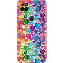 Senada Casper Via E30 Kılıf Desenli Baskılı Tpu Rubber Kapak Kalp Çizim