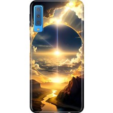 Senada Samsung Galaxy A7 2018 Kılıf Desenli Baskılı Tpu Rubber Kapak Güneşin Dansı