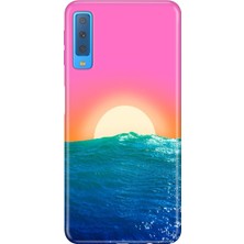 Senada Samsung Galaxy A7 2018 Kılıf Desenli Baskılı Tpu Rubber Kapak Güneşin Doğumu