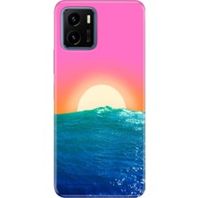 Senada Vivo Y15S Kılıf Desenli Baskılı Tpu Rubber Kapak Güneşin Doğumu