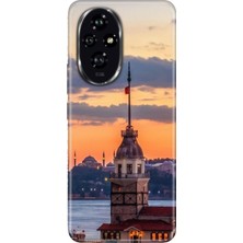 Senada Honor 200 Pro Kılıf Desenli Baskılı Tpu Rubber Kapak Kız Kulesi