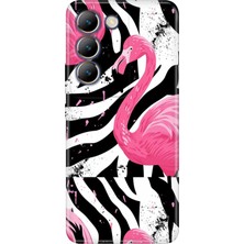 Vivo V30 Lite Kılıf Desenli Baskılı Tpu Rubber Kapak X-Flamingos