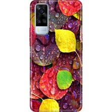 Adasena Vivo Y51 Kılıf Desenli Baskılı Tpu Rubber Kapak Sonbahar