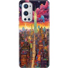Oneplus 9 Pro Kılıf Desenli Baskılı Tpu Rubber Kapak Retro New York