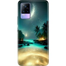 Vivo V21E Kılıf Desenli Baskılı Tpu Rubber Kapak Rüya Ada