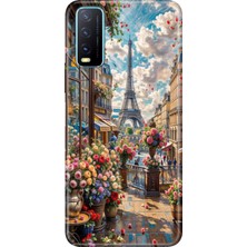 Senada Vivo Y11S Y20 Y20S Kılıf Desenli Baskılı Tpu Rubber Kapak Baharda Paris
