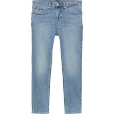 Tommy Hilfiger Austın Slım Tprd BI0216 Co Erkek Mavi Denim Pantolon - DM0DM21033
