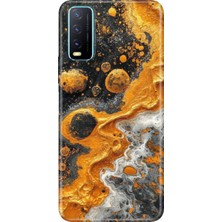 Vivo Y11S Y20 Y20S Kılıf Desenli Baskılı Tpu Rubber Kapak Krater