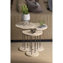 Reyo Falez Terra Zigon Sehpa Traverten