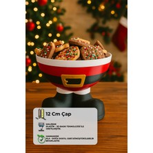 Empressco 3D Yılbaşı Kasesi Noel Baba Temalı, Kırmızı Renkli, Eğlenceli ve Şık Tasarım