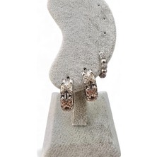 Cesicey X Zirkon Taşlı Halka Kadın 3 lü set Çelik Küpe Mix Renk