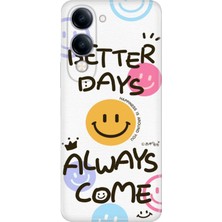 Senada Vivo Y04 Kılıf Desenli Baskılı Tpu Rubber Kapak Better Days
